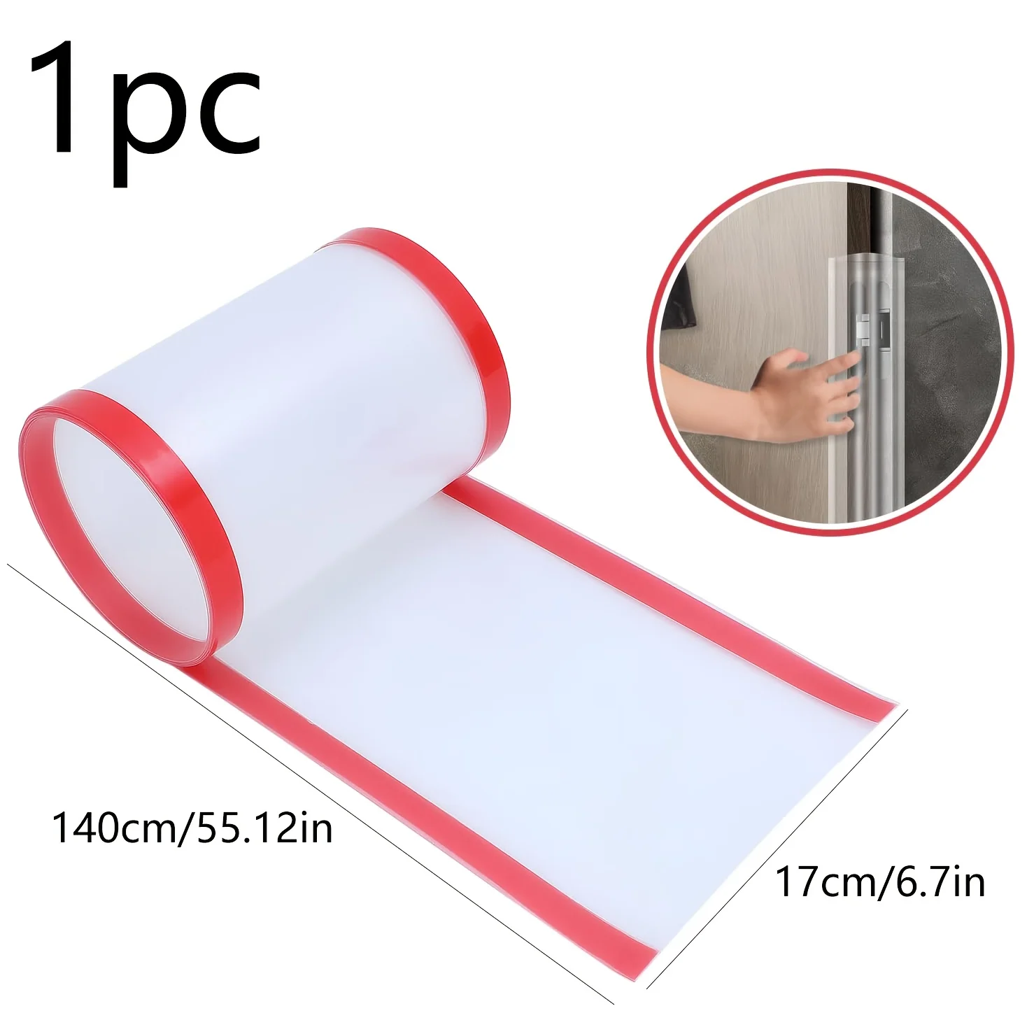 Protetor de Porta Antiesmagamento Reforçado de 140cm, Protetor de Dedos para Porta, Capa para Dobradiça de Porta para Segurança Infantil Doméstica