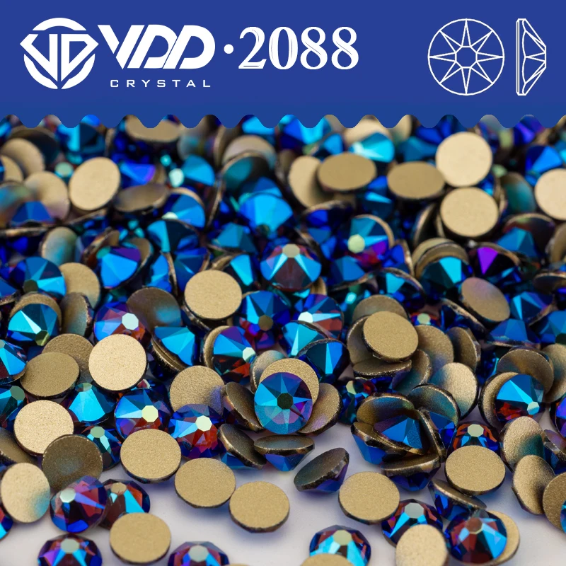 VDD 081 Amethyst AB SS16-SS30 High Quality AAAAA 2088 Rhinestones Crystal Flatback 16cut Stones For DIY Nail Art Accessories