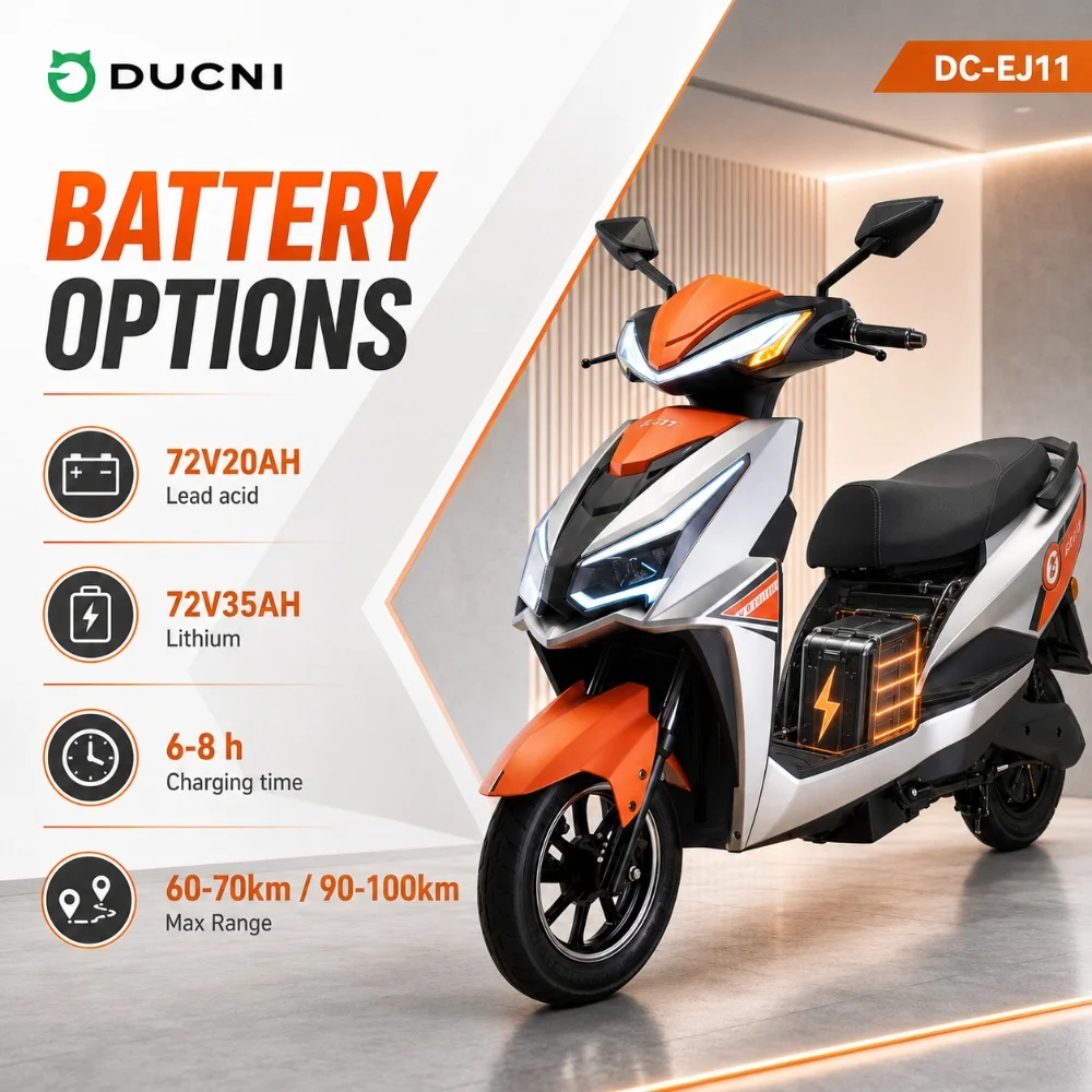 72V 2000W 3000W Electric Scooter 12 Inch Hub Motor Electric Motorcycle for Urban Mobility