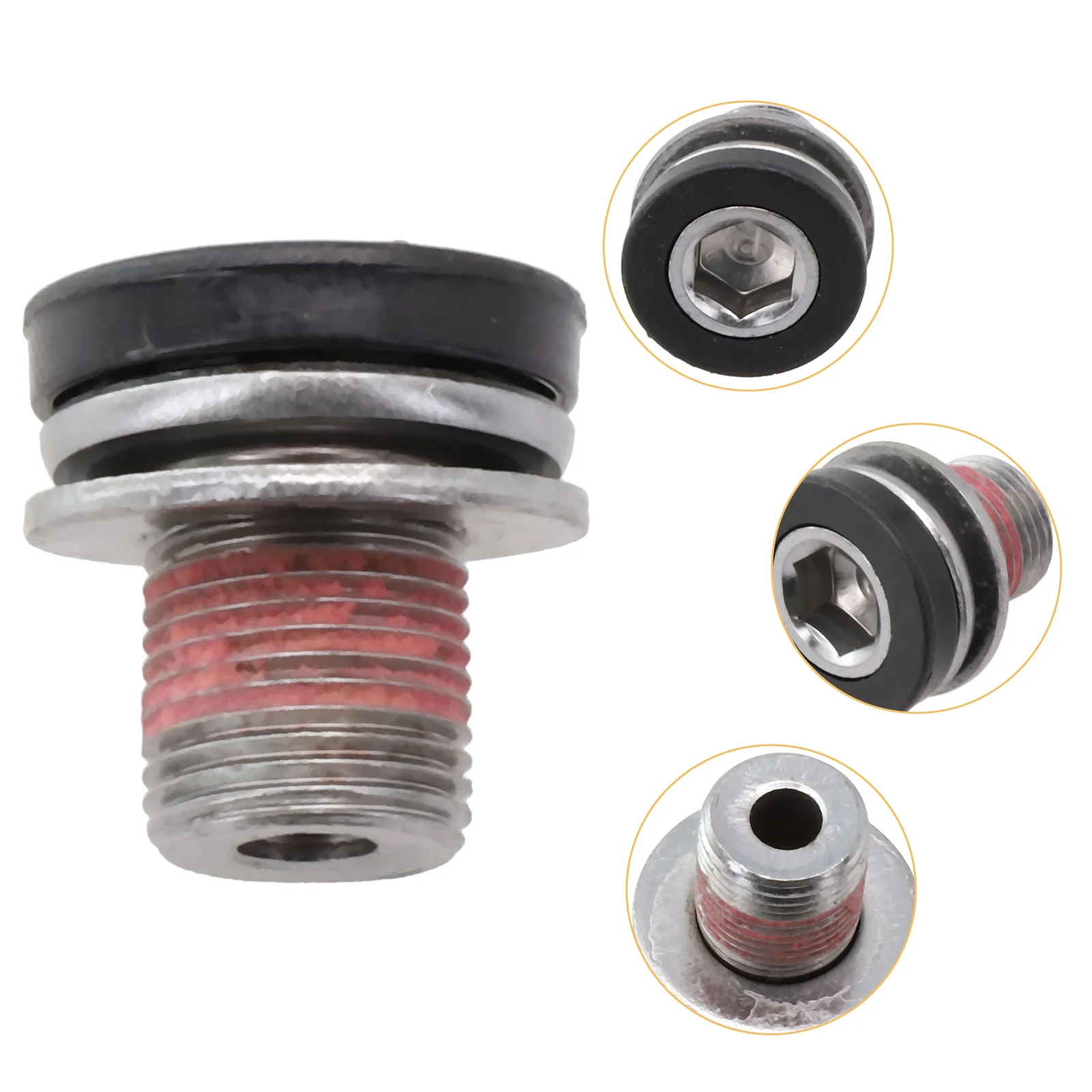 Crank Mounting Bolts Bottom Bracket Axle Screw Crank Bolt Bottom Bracket Bolts M12/m15 Red Steel Top-quality 2021 New