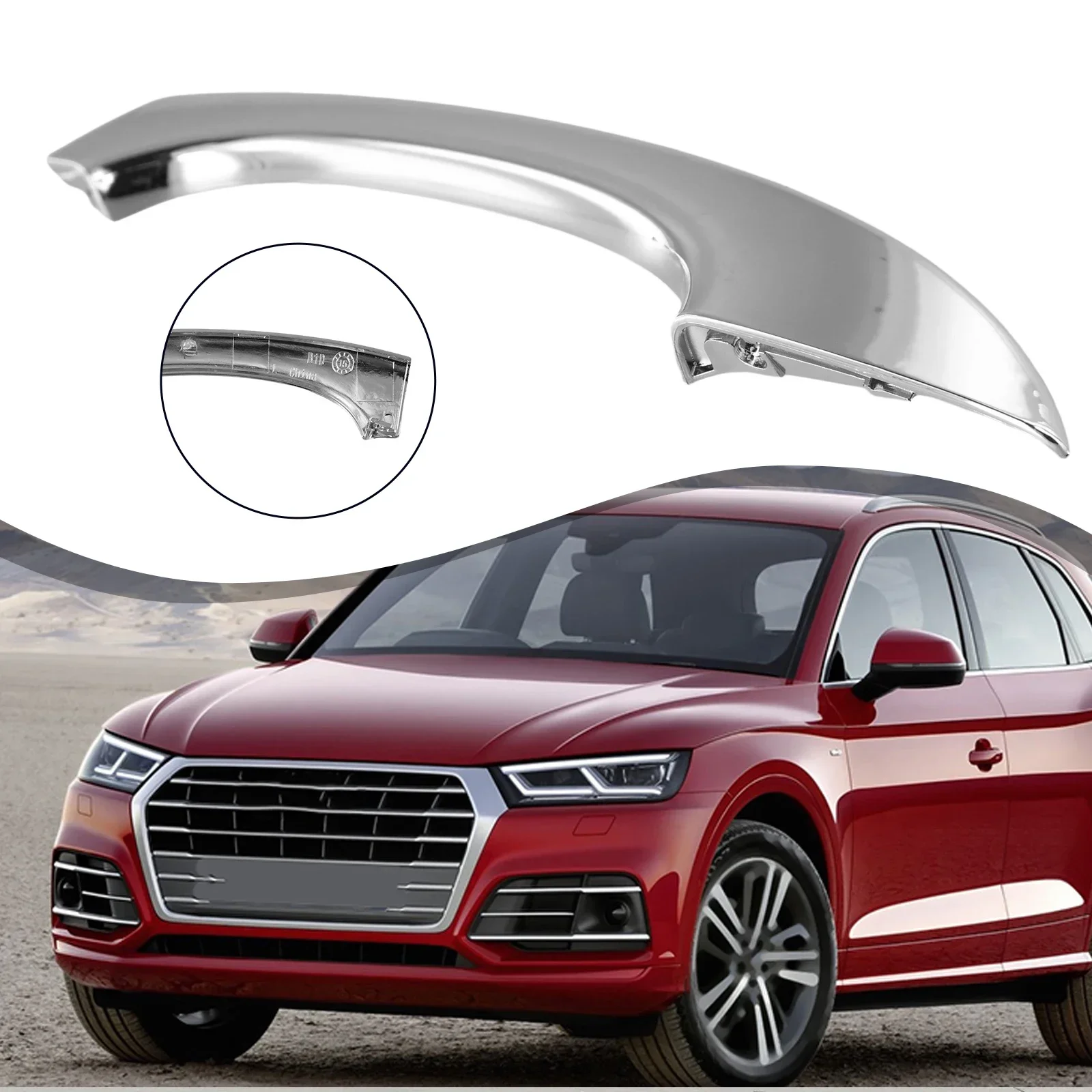 

Для Q5 для 8R SFor Q5 2010 2017, накладка на дверную ручку, OEM для 8R08372392ZZ для 8R08372402ZZ, замена левой или правой части