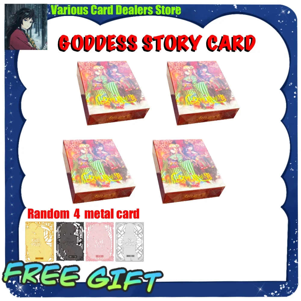 Caja de Colección de Cartas TCG Goddess Carnival NNS-02, Juguete Infantil, Cartas de Personajes de Anime Raiden Shogun Yae Miko