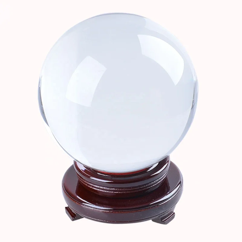 

l Ball Large Size 300mm(11.8 inch) Feng Shui Ball Sphere with Wooden Base