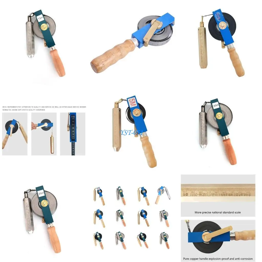 

E15A Durable Oil Gauging Tape Measure For Oil With Laser-Engraving Sounding Tape