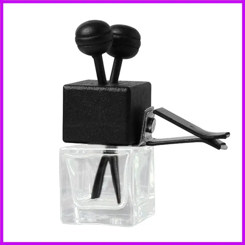 R9CC 8ML Car Air Vent Essential Oil Bottle Empty Glass Container For Fragrances Dispensing Essential Oil Diffuser