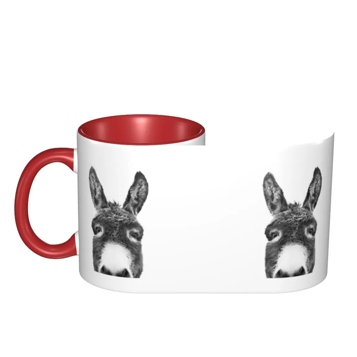 Peeking Donkey Mug Funny Ceramic Coffee Cups Tea Mugs Milk Cup Drinkware Gift for Friends view 4
