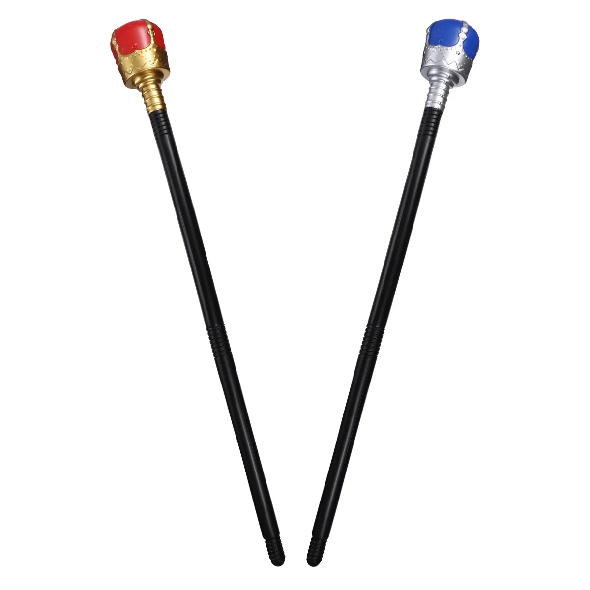 

2 шт., король скипетров, вечеринка на Хэллоуин, волшебный пластик, забавный комплект палочек для рук, реквизит для косплея, волшебная пластиковая палочка для косплея