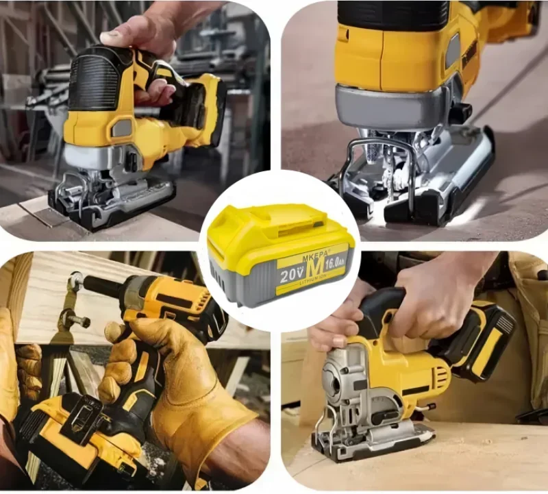 100% ใหม่ 100% Original 18000mAh 20V สําหรับ Dewalt เครื่องมือ lpega 20V 18.0Ah แบตเตอรี่ DCB206 20V แบตเตอรี่ DCB204-2 DCB205