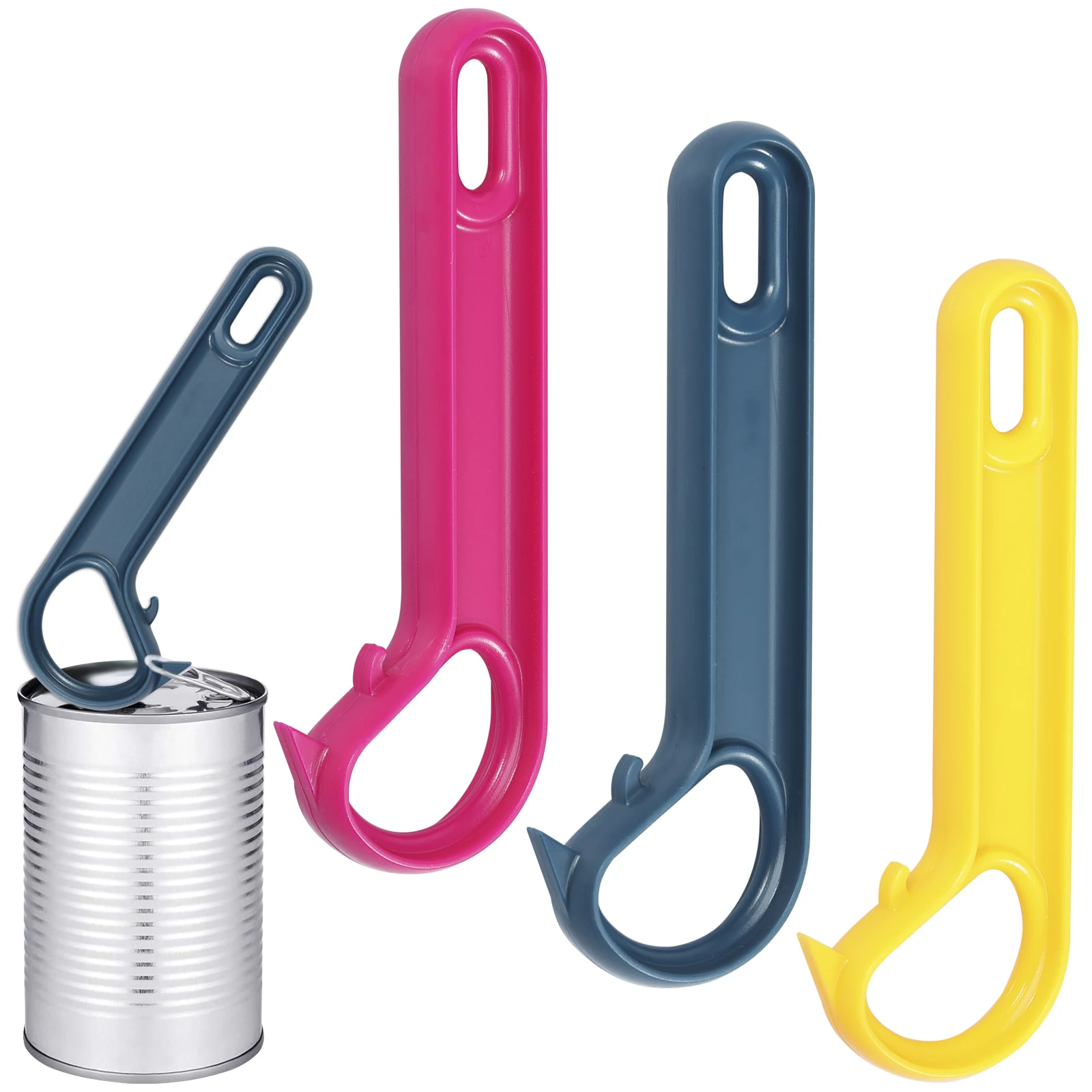 Ring Pull Can Tin Opener Manual Jar Can Opener Jar Bottle Opener Ergonomic Handle Can Opener for Kitchen Outdoor Travel