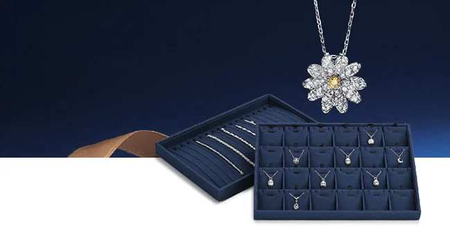 Oirlv Bule Schmuck-Organizer Schmuck-Aufbewahrungstablett Display für Ringe, Armbänder, Halsketten Aufbewahrungsbox Schubladen-Organizer – Detail 15