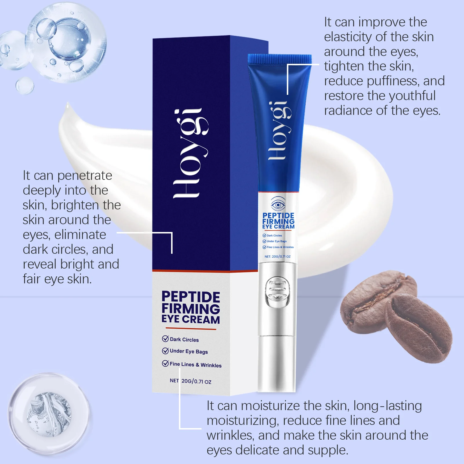 تدليك كهربائي كريم عين الكولاجين ترطيب تخفيف تعب العين يشد مكافحة الشيخوخة هيدرات تقليل تورم النساء عيون الرعاية #5