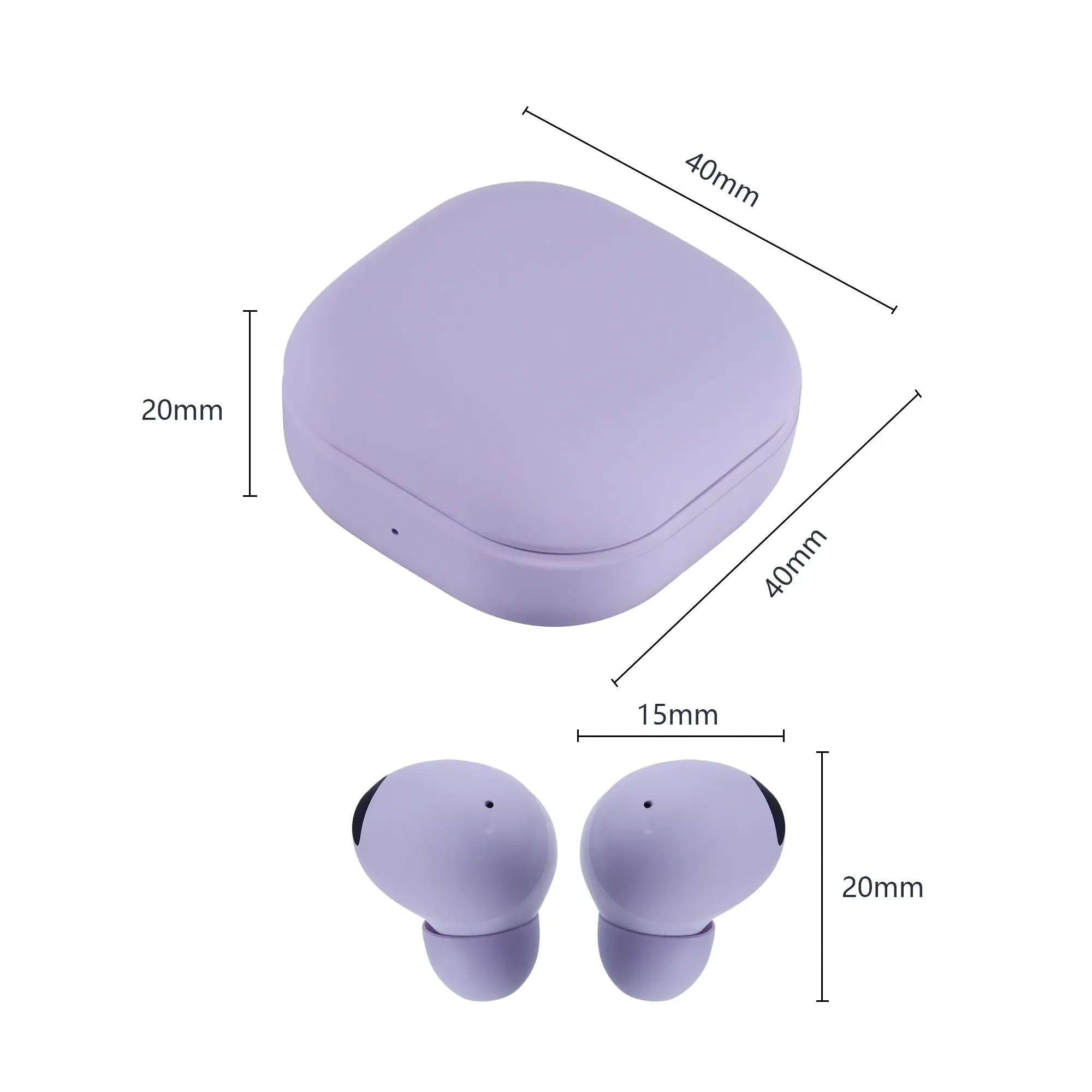 TWS R510 سماعة لاسلكية تعمل بالبلوتوث سماعة أذن صغيرة Bluetooth5.3 صوت ستيريو للألعاب سماعة رأس رياضية لنظام IOS/Android