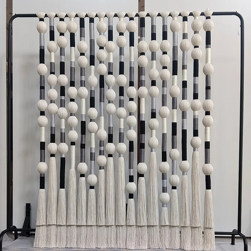150*200cm Mexican Macrame Cotton Thread Window Area Divisor Wall Hanging Sphericity Art Large Format