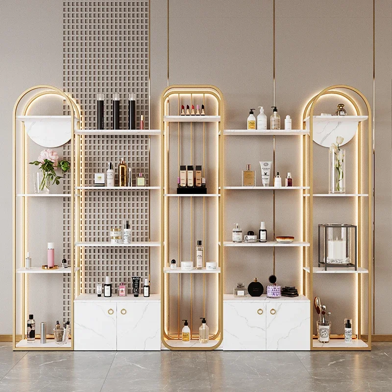 Cosmetics display cabinets, light containers, bags, product display cabinets, beauty salon shelves, display shelves, cabinets