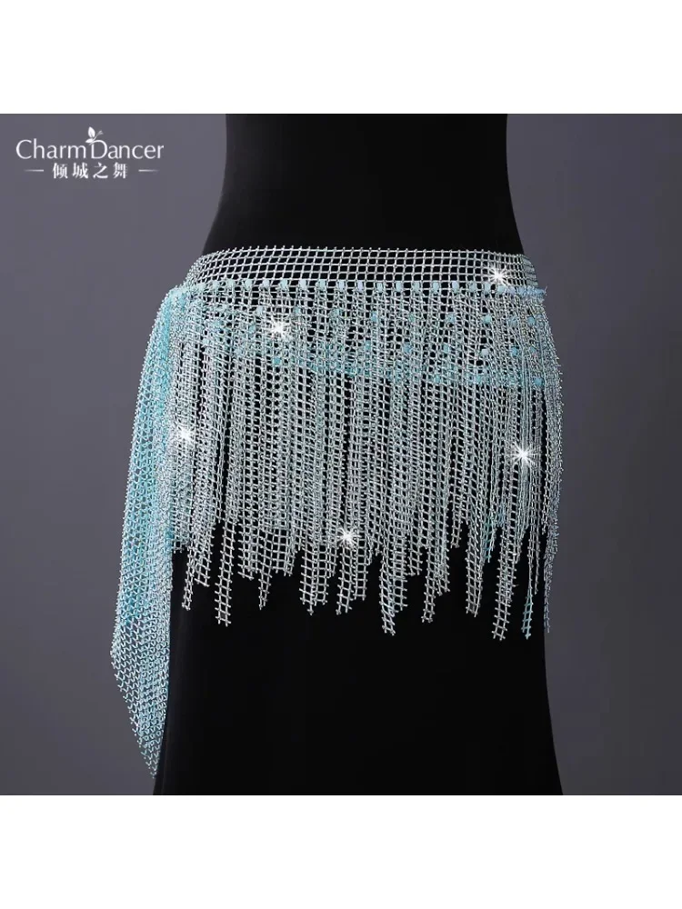 Belly Dance Belt Fantasy Star River Diamond Tassel Hip Scarf Dynamic Fishing Net Hot Diamond Versatile Waist Chain