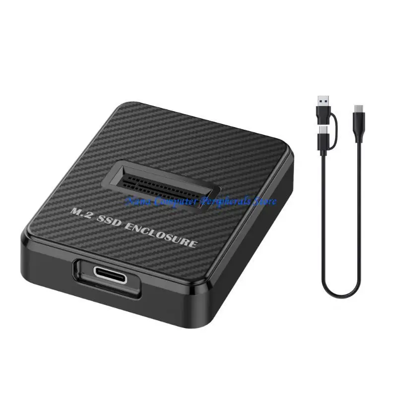 F68C حافظة قرص صلب M.2 سهلة الاستخدام M.2 Nvme إلى محطة إرساء USB C نقل سريع بسرعة 10 جيجابت في الثانية، تستوعب محرك أقراص بسعة