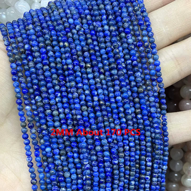 Natürliche Lapislazuli Runde Rohr Facettierte Lose Spacer Stein Perlen Für Schmuck Machen DIY Handgemachte Armbänder Halskette Zubehör