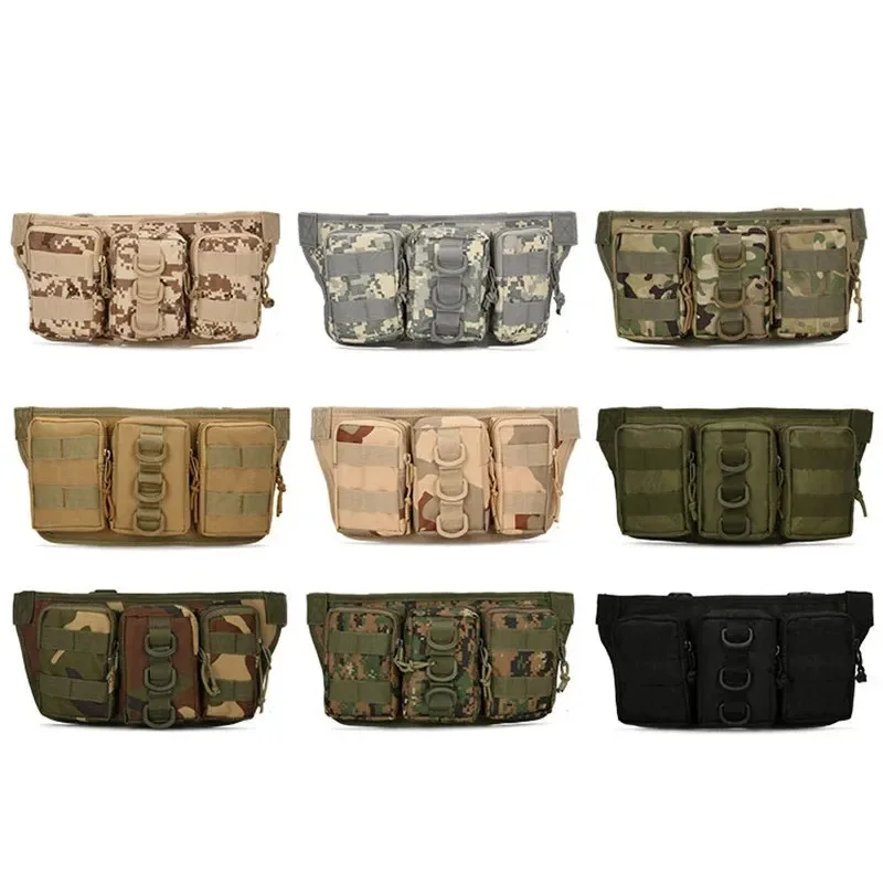 Tactical Men Waist Pack Hiking Waist Bag Outdoor Hunting Sports Bags Climbing Camping Fan Battlefield Fight Tactical Package
