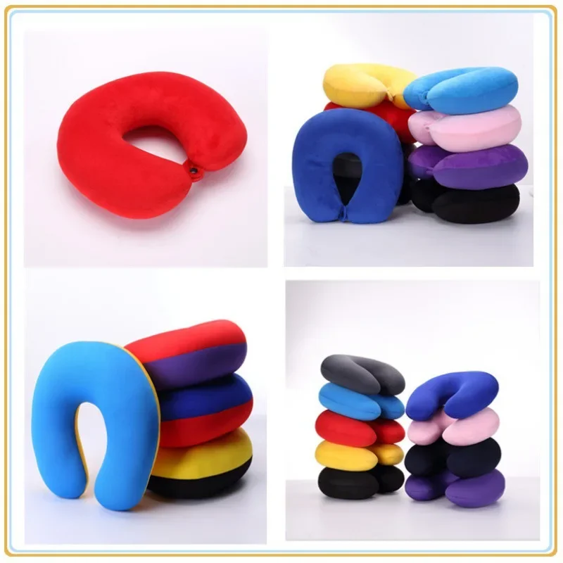 Ushaped Pillow Foam Particles Slow Rebound Filler Outdoor Travel Airplane Car Nap Neck Pillow Neck Pillow Home and Garden