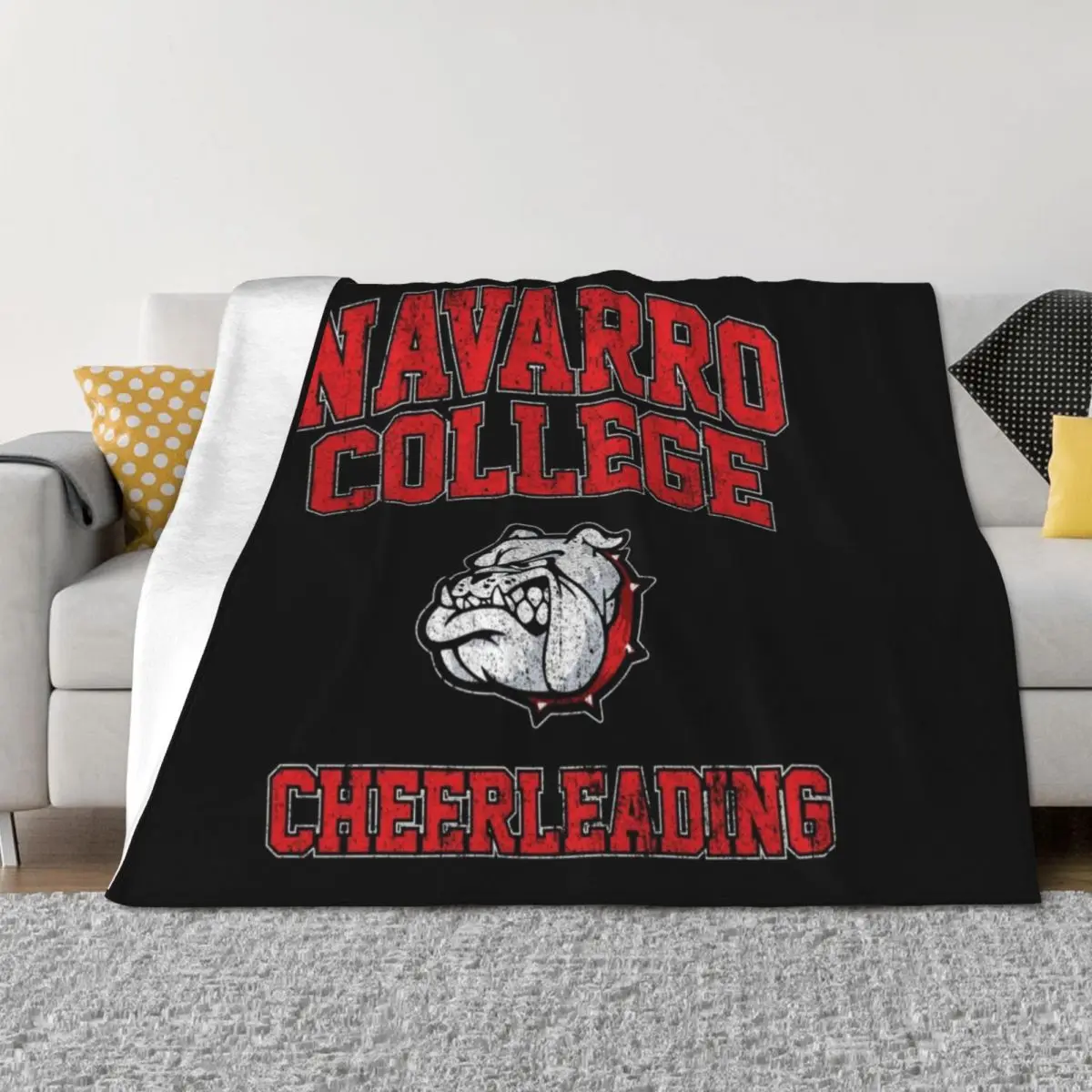 

Navarro Bulldogs Cheerleading Throw Blanket Warm Designers Polar Shaggy Blankets