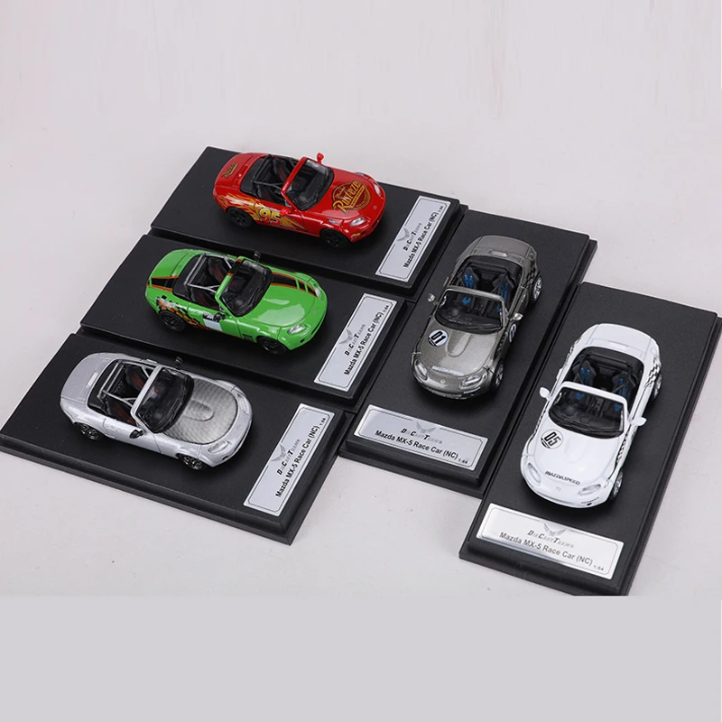 DCT 1/64 Mazda MX-5 voiture de course jouets en alliage véhicule à moteur moulé sous pression modèle en métal enfants cadeau de noël jouets pour garçons