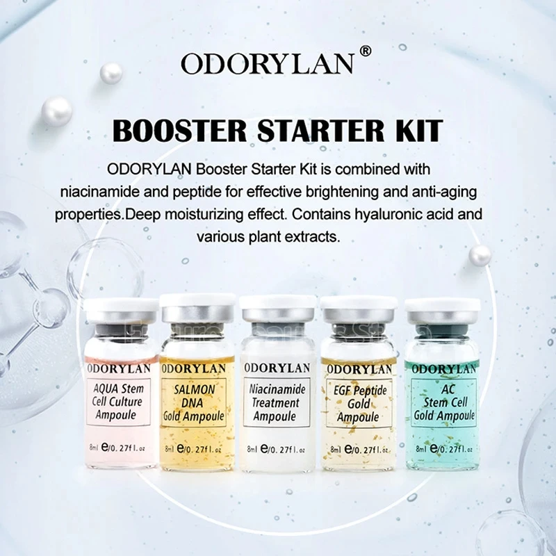 Korea 8ml Hyaluronic Acid BB Cream Glow Serum Starter Kit Moisturizing Shrink pores Rejuvenation Facial Spa Skin Care Beauty