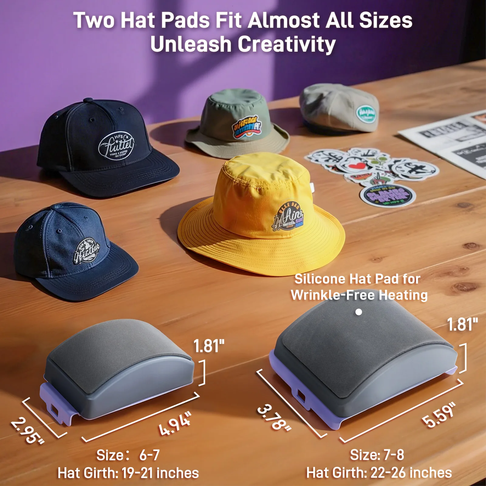 2-in-1 Auto Hat Heat Press Machine with Automatic Operation & Timer Control & 4 Memory Modes for Home Crafters and Enthusiasts