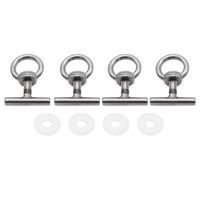 For Multivan T5 T6 Car Nut Locking Rail Load Fixing 7H5883189E Silver Fixing Eye Bolt Lashing Eye
