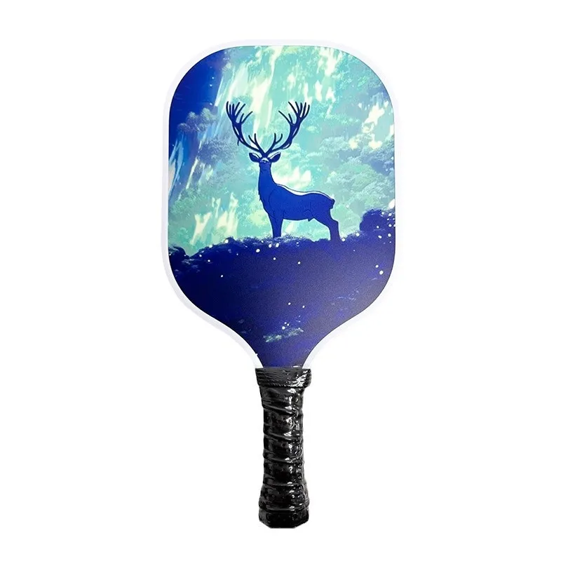 

Kid Pickleball Paddle Cartoon Design Fiberglass PP Core Durable Outdoor Lightweight Honeycomb Core Pickleball Gifts for Children