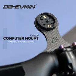 OG-EVKIN CM-02 및 자전거 스템 확장 카본 컴퓨터 마운트 코드 테이블 랙, GPS, 자전거 컴퓨터, 카메라, 조명 자전거 액세서리