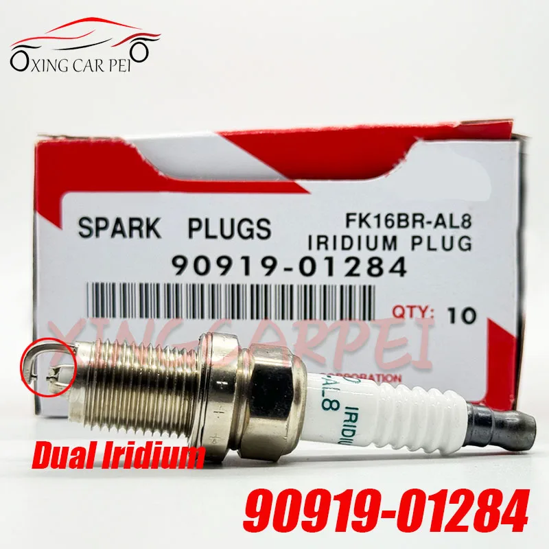 4pcs 90919-01284 FK16BR-AL8 Iridium Spark Plug For Toyota Yaris