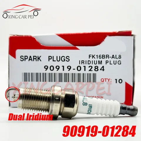 4 шт. 90919-01284 FK16BR-AL8 Iridium Свеча зажигания для Toyota Yaris Aqua Sienta Prius C Vitz Fielder 9091901284 FK16BRAL8 автозапчасти