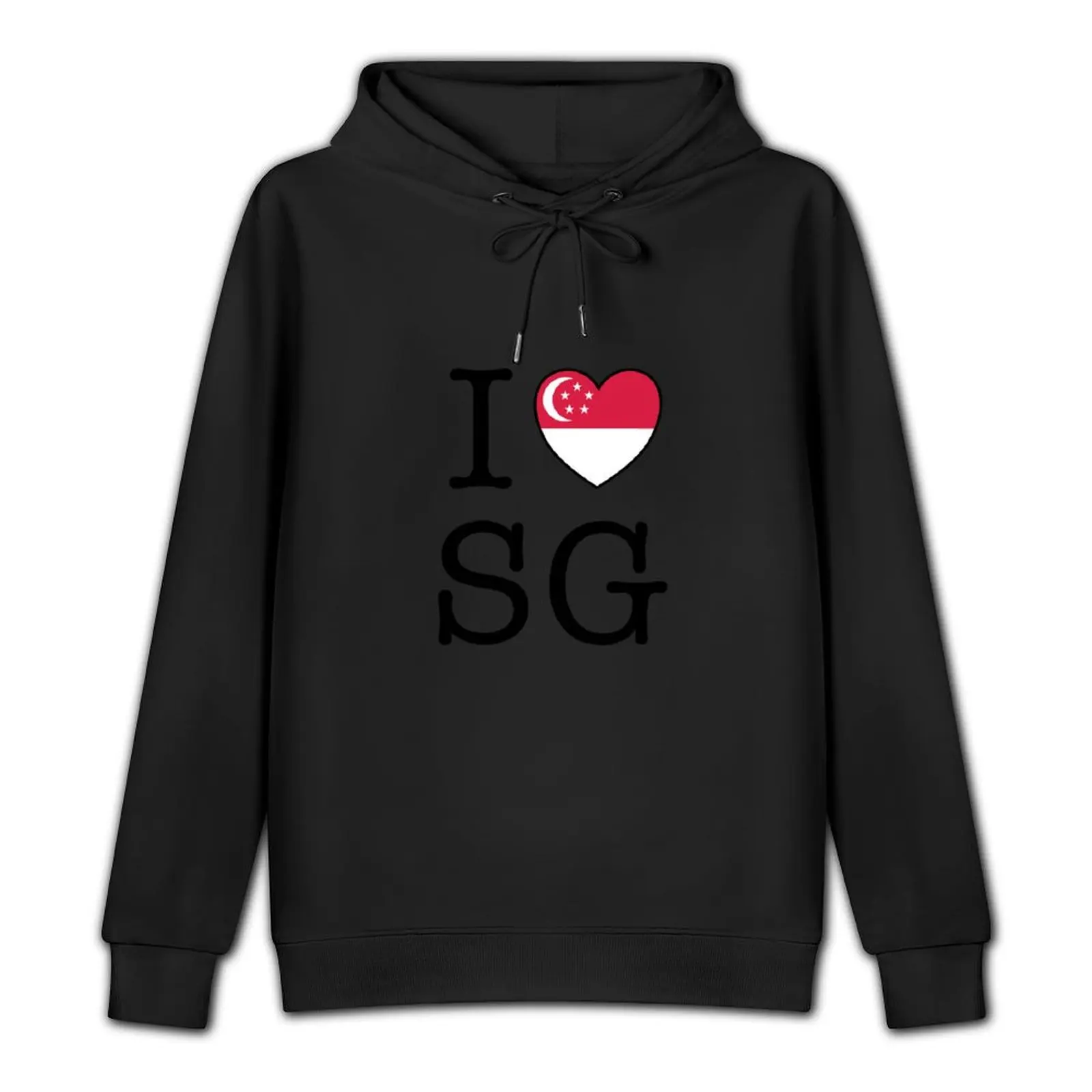 I Love SG (Singapore) Pullover Hoodie men's winter sweater hooded shirt new features of hoodies & sweatshirts