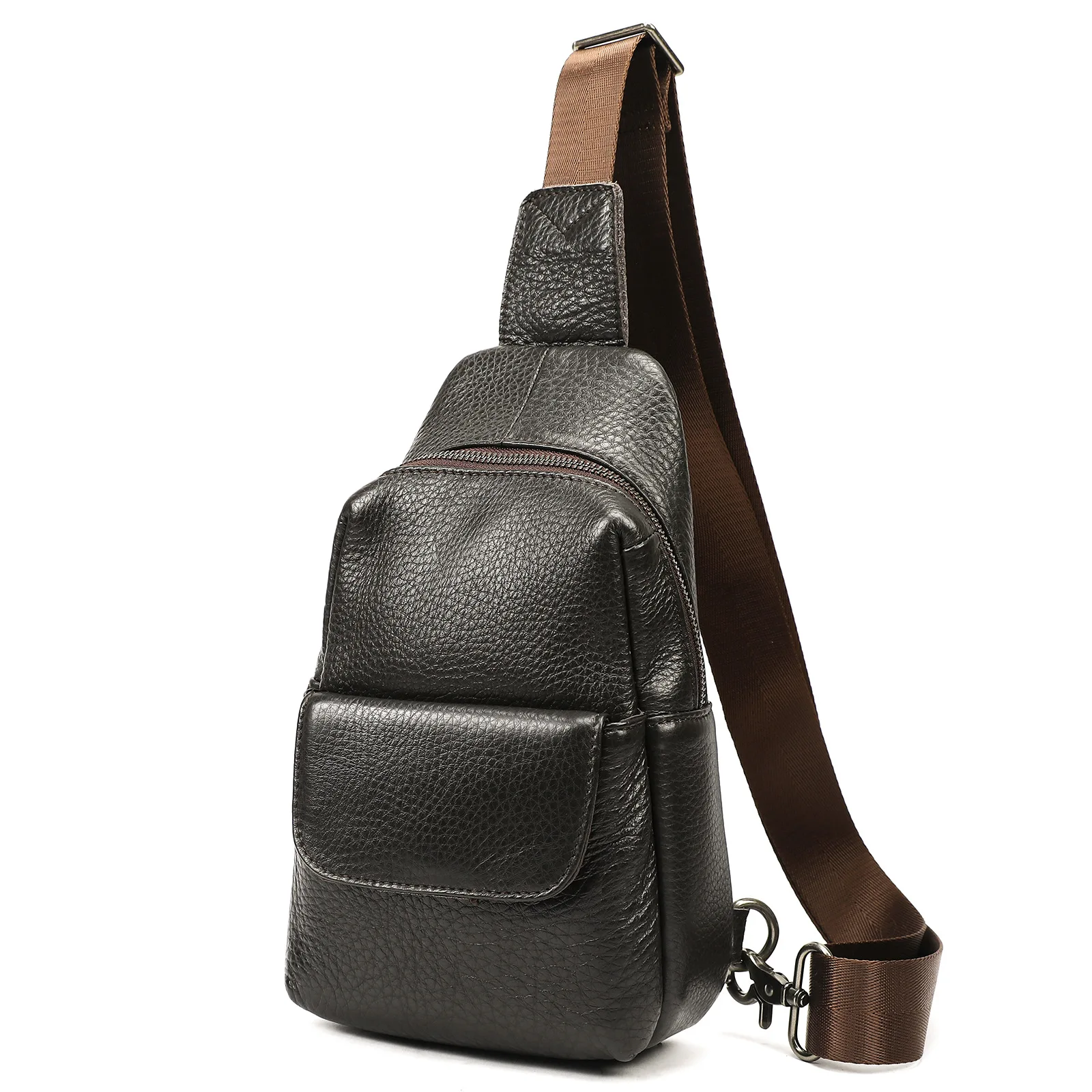 남성용 최고급 소가죽 바파 싱글 숄더백 크로스백 가방 고급 가죽 가을 겨울 가방