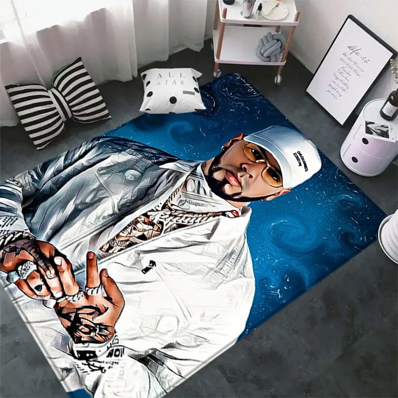 Foot Rug Rapper Doormat Anuel AA Welcome Carpet Bathroom Mat Floor Wedding Gift Kitchen Room Decor Living Room Car Boot Carpet