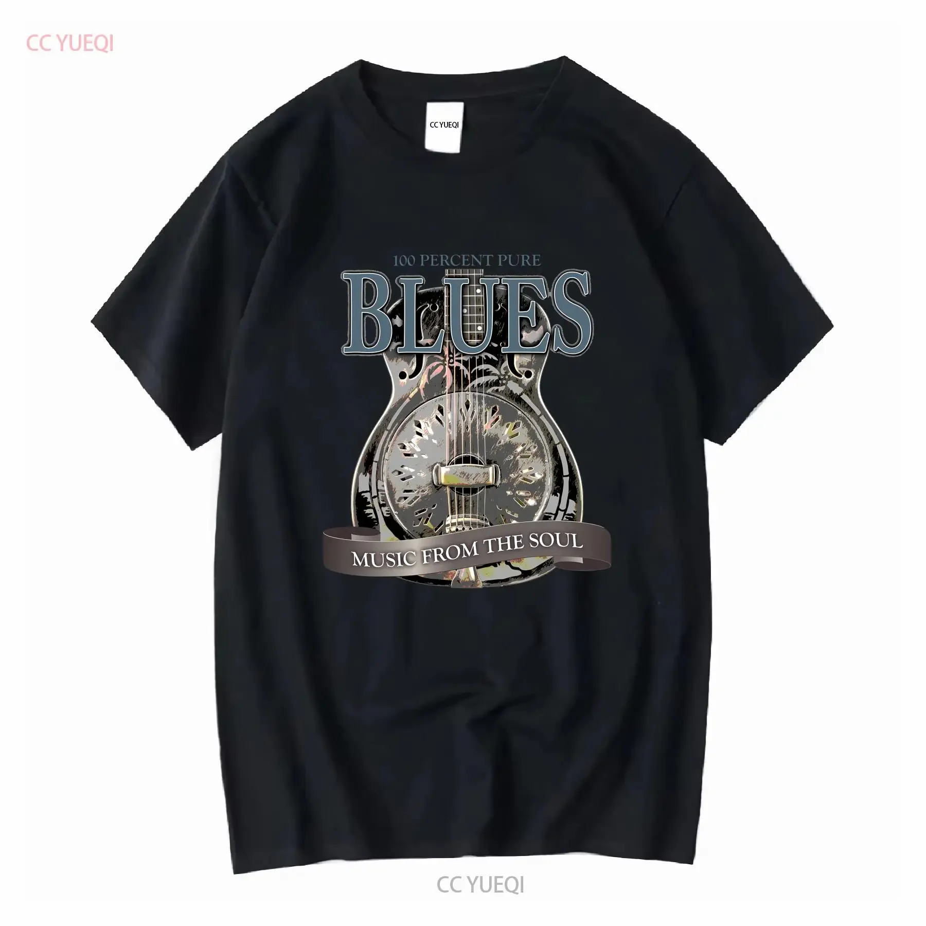 CafePress Blues Music From The Soul Vintage T Shirt Light 830091496 long or short sleeves vintage Washed graphic Stretched