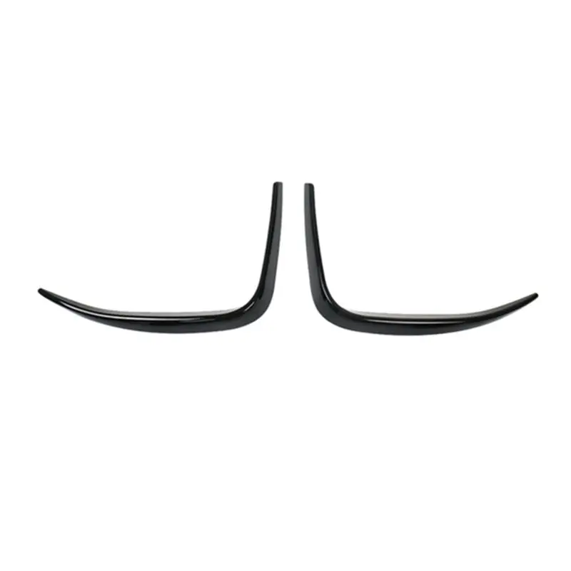 

1 Pair Spoiler Cover Canard Air Knife Surround Trim Glossy Black For Ford Mustang Mach-E 2020 2021 2022