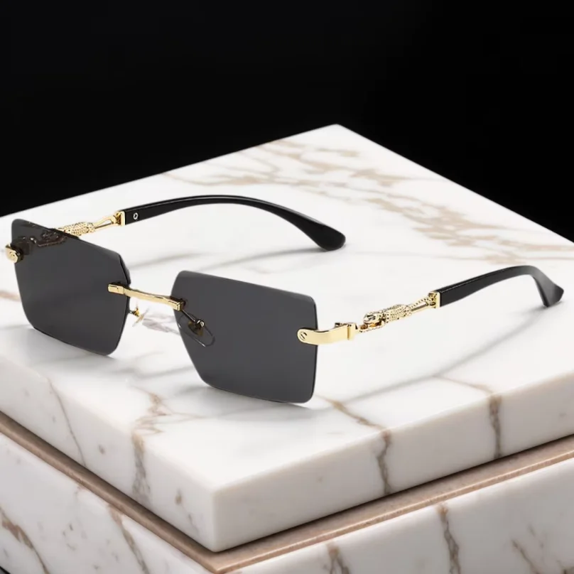 Men'S Fashion Rimless Glasses - Модные солнцезащитные очки без оправы UV400,