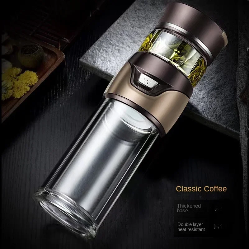 Holiday Gift Stainless Steel Thermos Cup Tea Water Separation   Highend