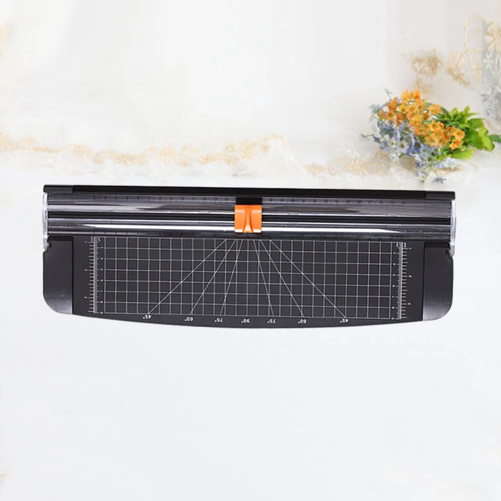 1 st Papiersnijder A4 Zware Rasterbasis Guillotine Craft Machine Voor Thuiskantoor Schoolgebruik Verstelbare Gids Liniaal