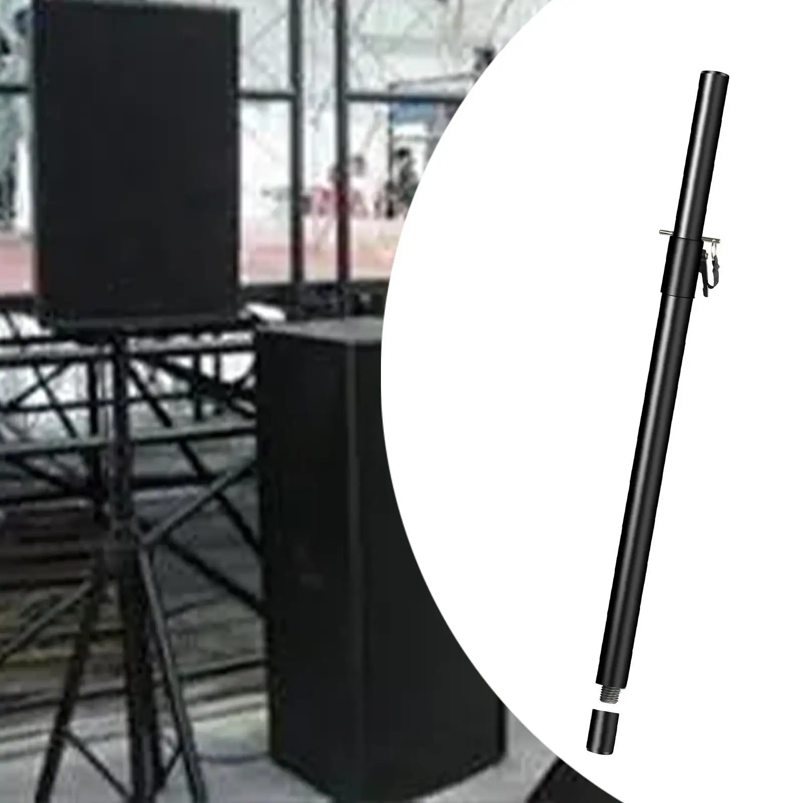 

Speaker Pole Speaker Extender Convenient Wear Resistant Replace Practical Speaker Stand M20 Threaded for Stage Performances