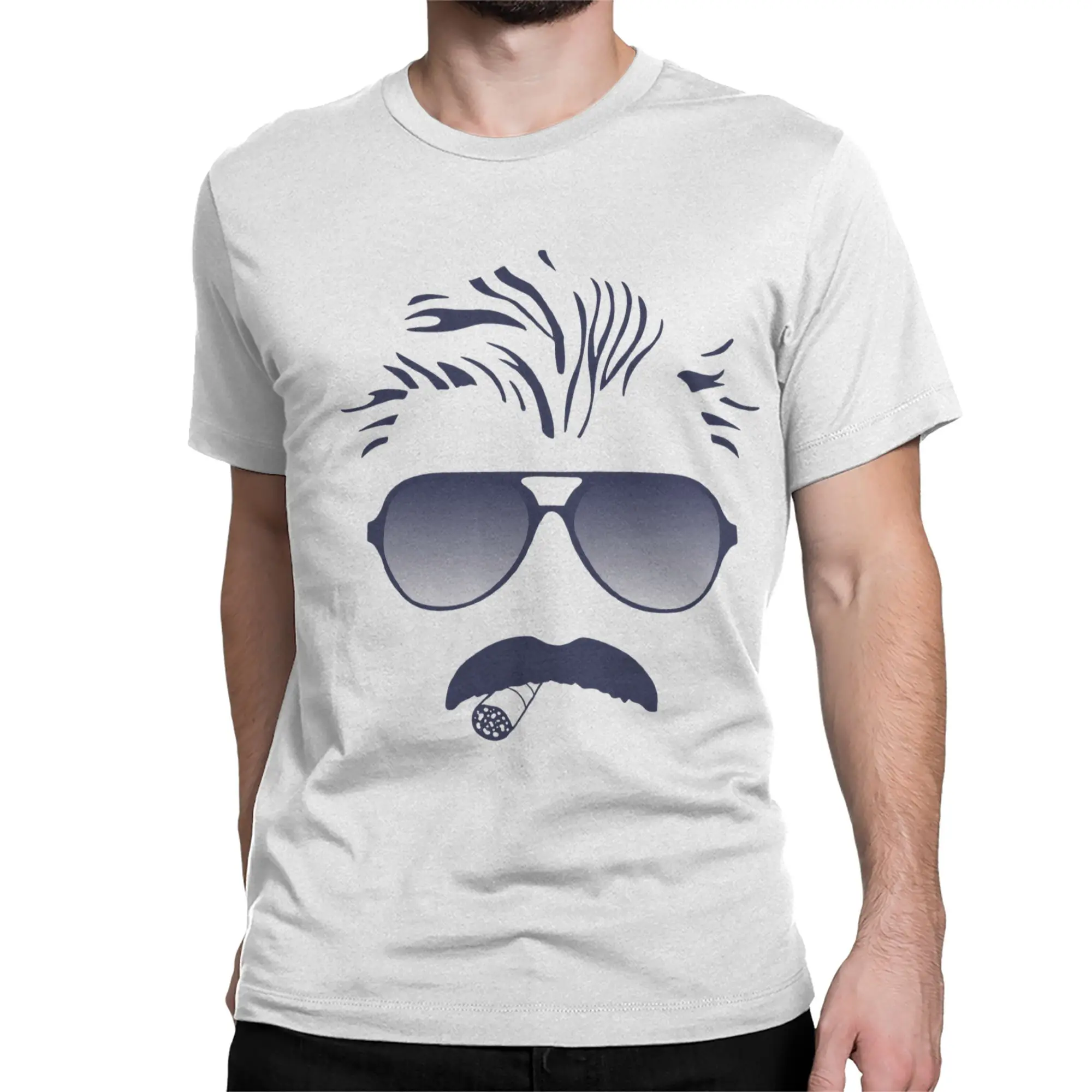 Da-coach Aviators and Mustache vintage for Men Women T Shirt  Unique Tee Shirt Crewneck T-Shirts Pure Cotton Printing Clothing