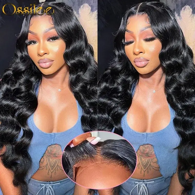 Natural Black13x4 HD Lace Wig Human Hair Wig Glueless Precut Water 13X6 Front Waves Women Human Hair 20 Inch  150% Wigs