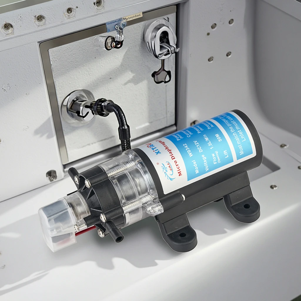 

W0342YF-12-15X 12 В 15 Вт Самовсасывающий микродиафрагменный насос с низким уровнем шума и низким расходом Бытовой очиститель воды для чистой воды для