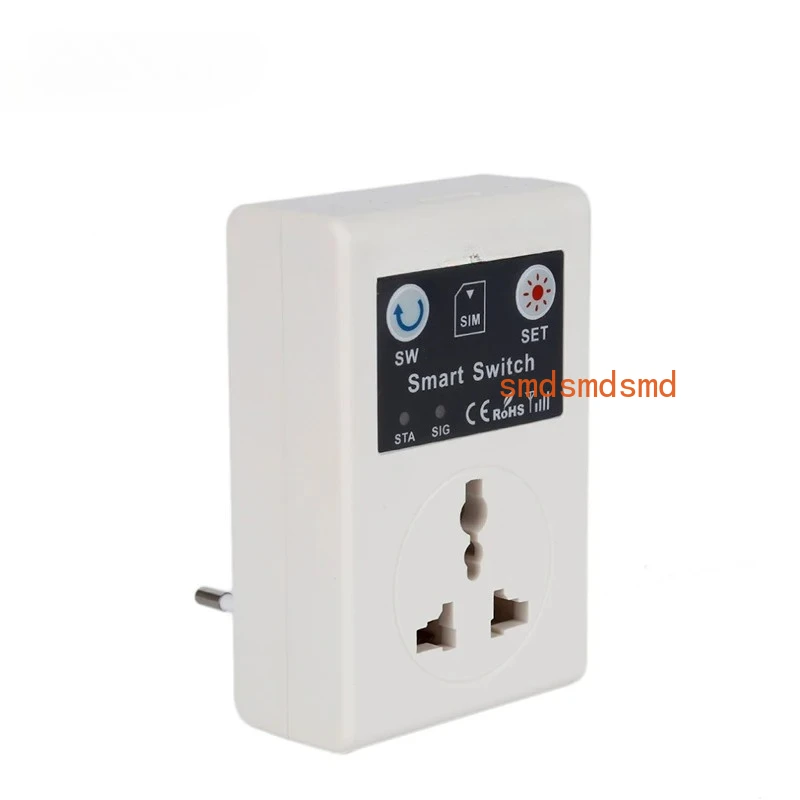 10A GSM Power Socket Outlet Relay Switch Remote Home Control SMS Phone Call APP Smart EU UK Plug