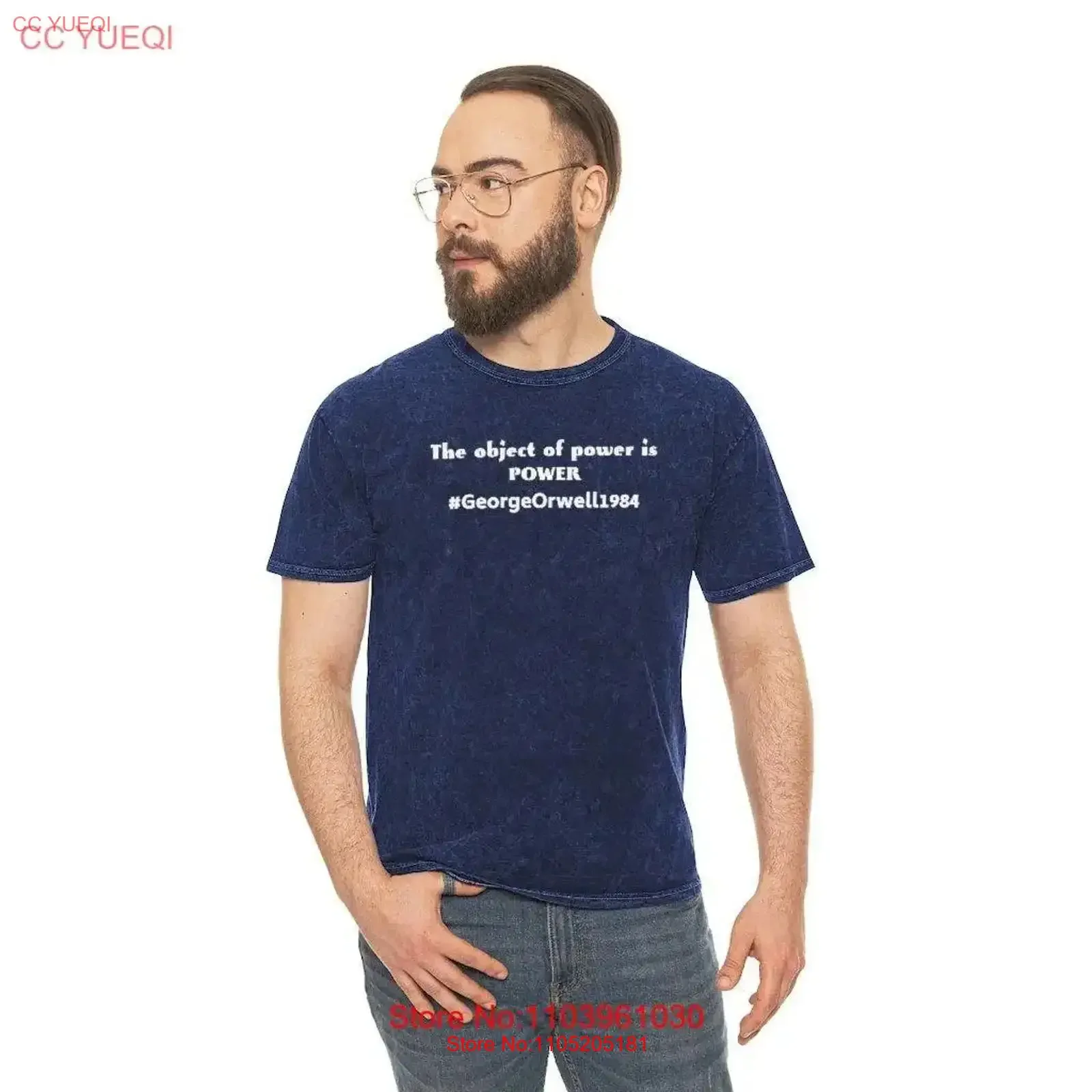 George Orwell T Shirt Power PatrioT Patriotic USA America 1984 Clothing Trending vintage Washed Unisex designer clothes