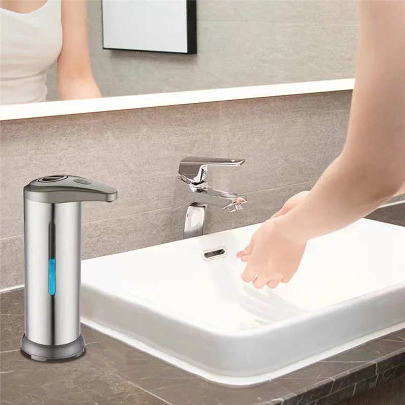 B69C Automatic Liquid Soap Dispenser Touchless Sensor Bathroom Smart Foam Machine Liquid Soap Dispenser Pump Container Durable