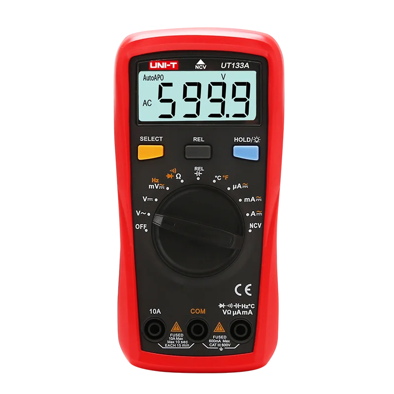 UNI-T Digital Multimeter UT133A UT133B 600V AC DC Voltmeter Resistance Capacitance Meter Multi Tester