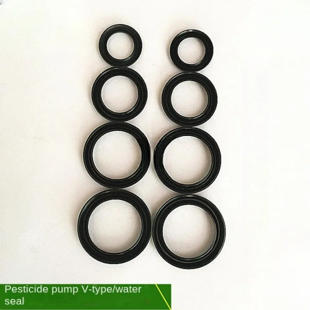 V-ring O-ring, three-cylinder plunger pump sealing ring, plunger water seal V tight repair package, pesticide pump accessories