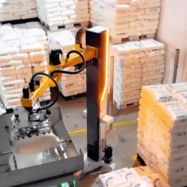 Single Column Unpacking Machine with a Payload of 25-80 kg for Plastic, and Polymer Emptying